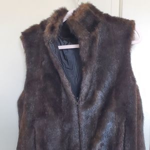 Faux fur vest